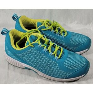 Orthofeet Women's Stretch Knit Coral Sneakers #986 - Turquoise - Size 10.5